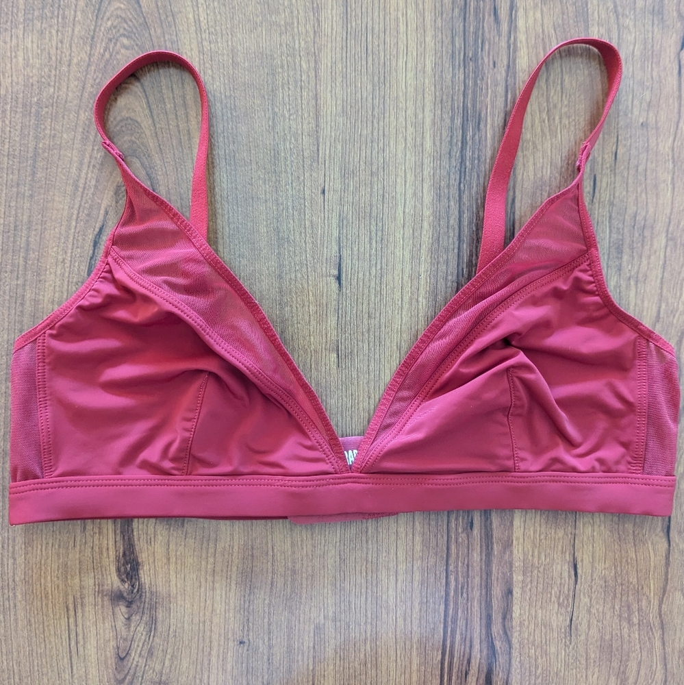 3/$15 Red Parade Mesh Plunge Bralette